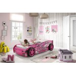 Pat Masina Roz GIRL RACER - Luxury Pink Bed din lemn MDF in forma de masina Deluxe High Gloss Pat Masina Roz GIRL RACER - Luxury Pink Bed din lemn MDF in forma de masina Deluxe High Gloss
